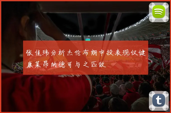 张佳玮分析杰伦布朗中投表现仅健康莱昂纳德可与之匹敌
